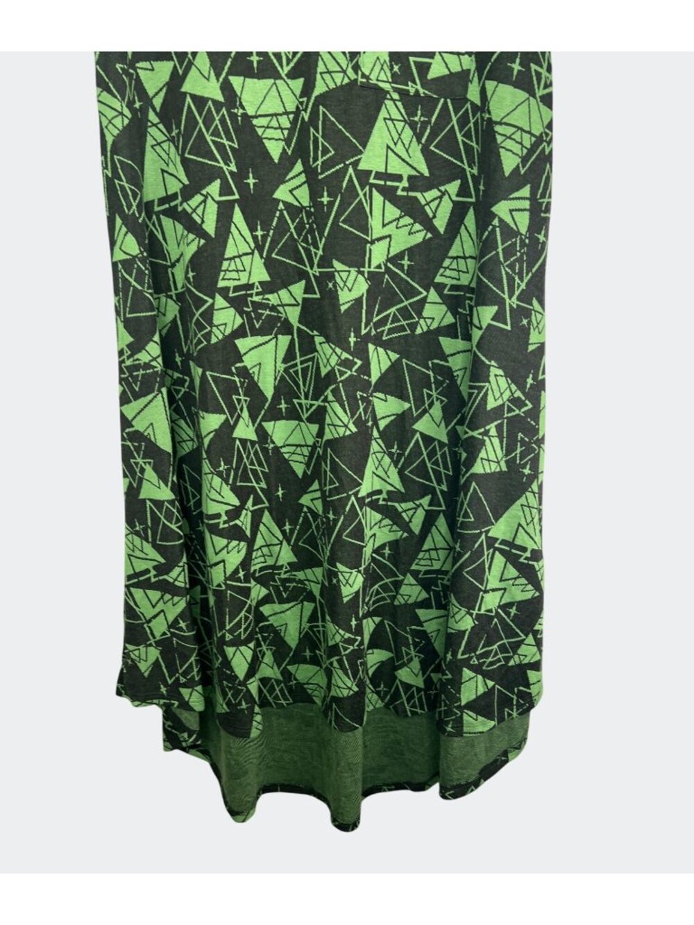 Lularoe Carly Geometric Print Green & Black Short Sleeve Dress Small - Picture 9 of 15